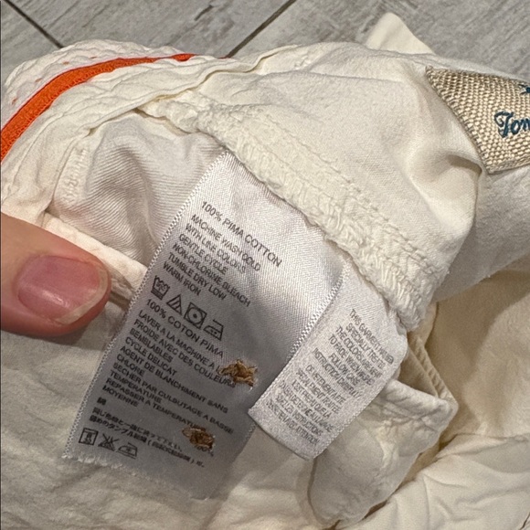 [Tommy Bahama] Men's White Flat Front Shorts - Size 32 - Picture 4 of 5